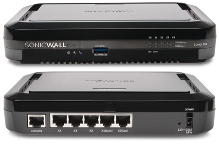 SonicWall SOHO 250 Firewall with 3 Year License