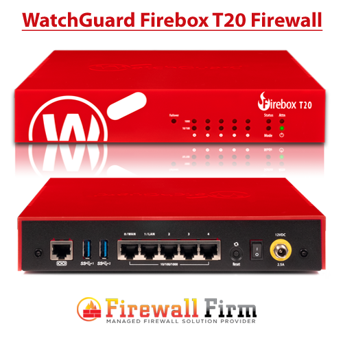 WatchGuard Firebox T20 With 3-Year  Standard Support - License